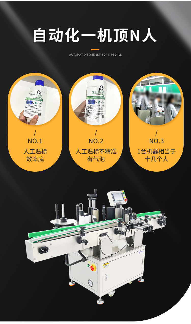 全自動立式定位圓瓶貼標機詳情圖4